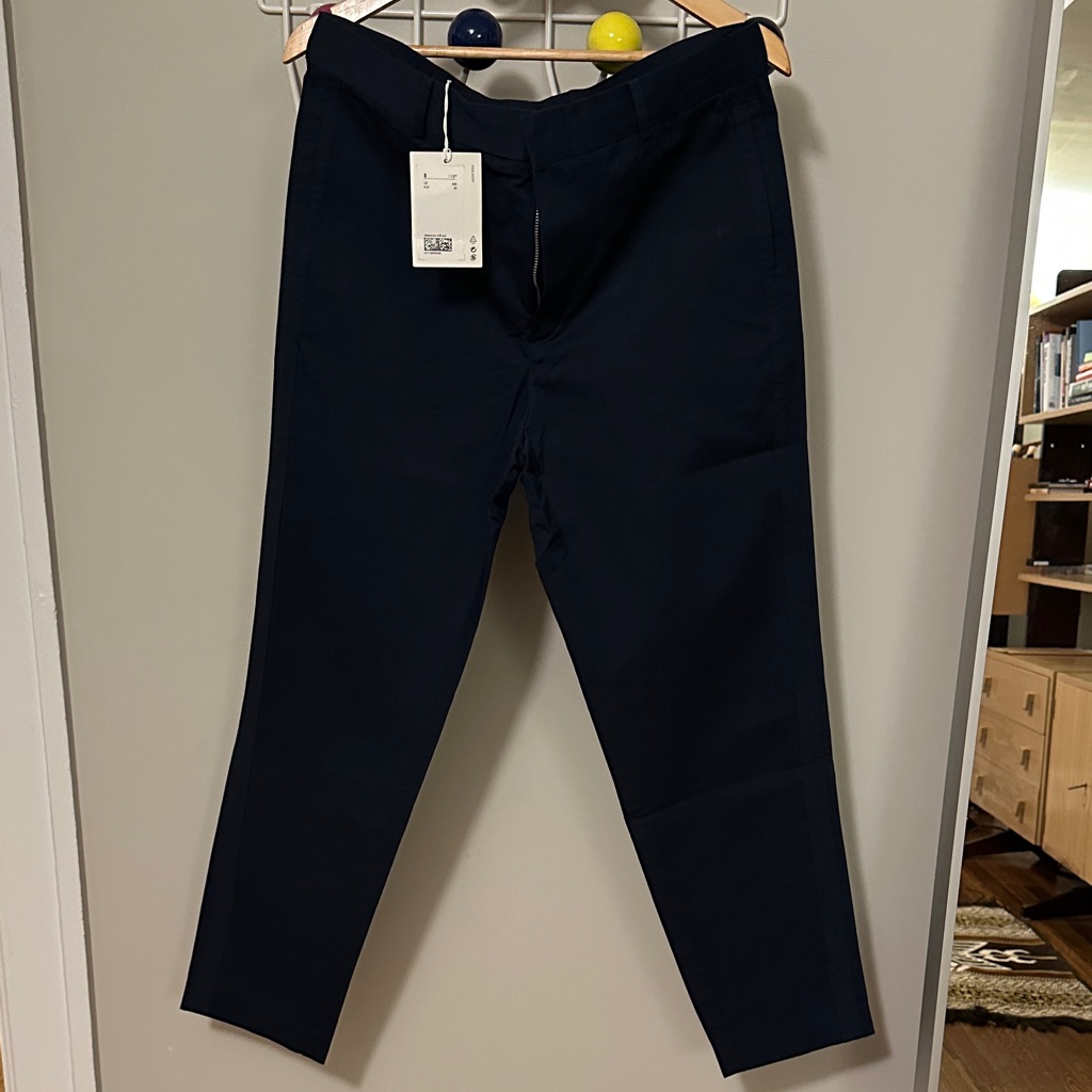Cos Men's Dark Blue Chinos